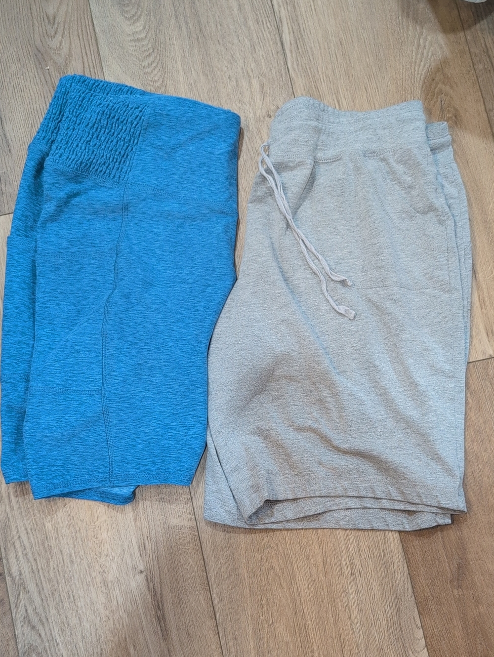 Maurices And Danskin Blue and Light Gray Women's Comfy Athletic Shorts Two-Pack